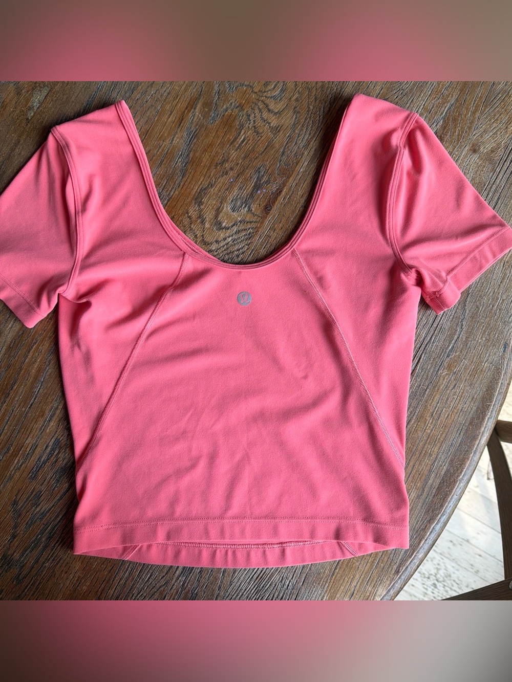 lululemon athletica Coral Scoop-Neck Crop Top